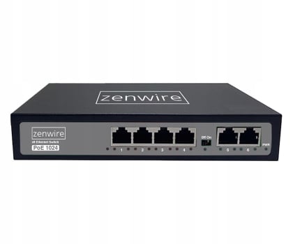 Switche Zenwire POE 1024 (6x10/100 Mbps)